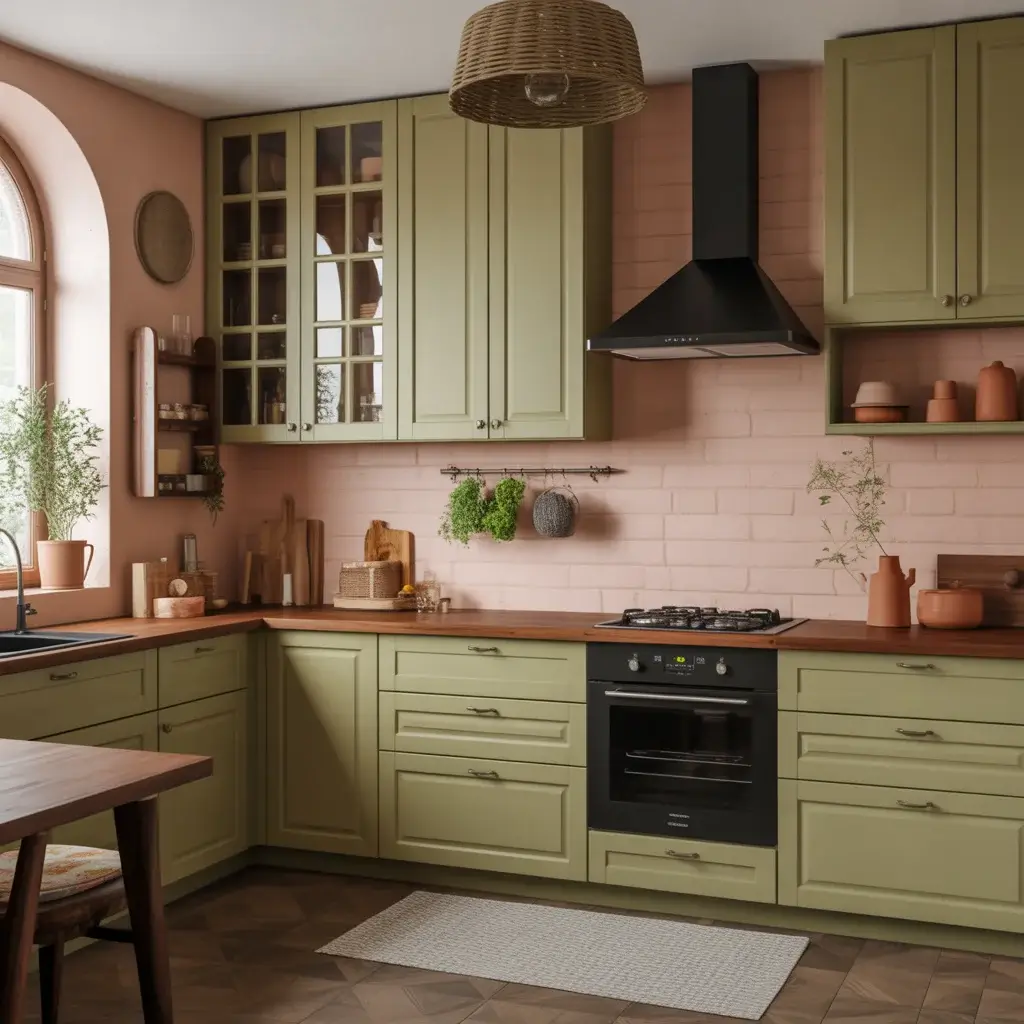 Olive Green Kitchen Elements