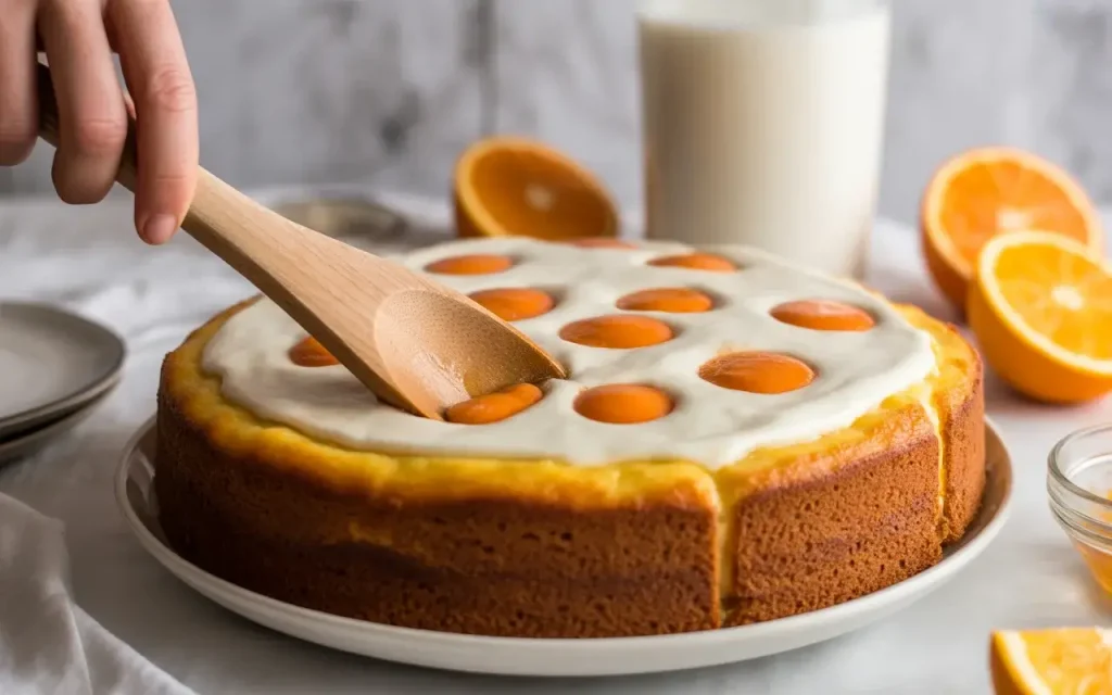 How to Make Orange Creamsicle Poke Cake
