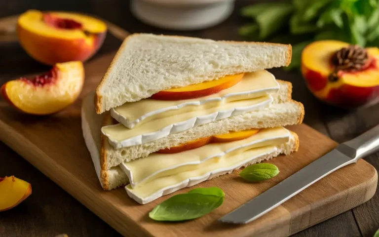 Peach Brie Sandwich