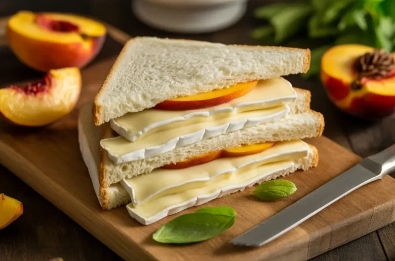 Peach Brie Sandwich