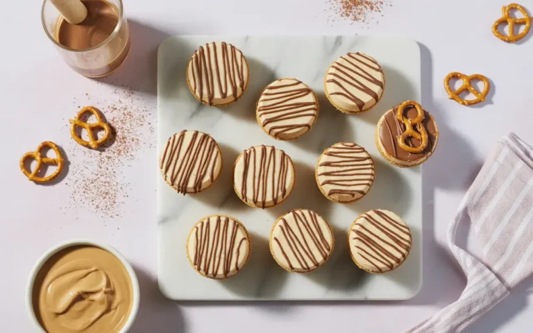 Peanut Butter Pretzel Cheesecake Bites