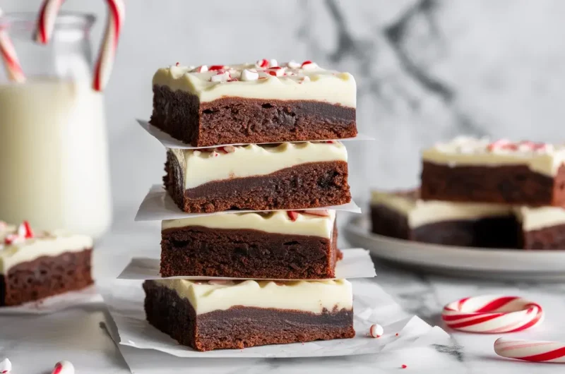 Peppermint Bark Brownies