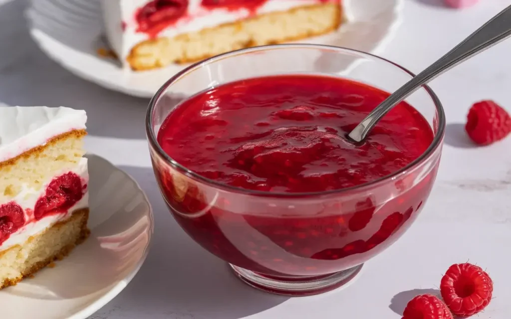 Preparing the Raspberry Filling