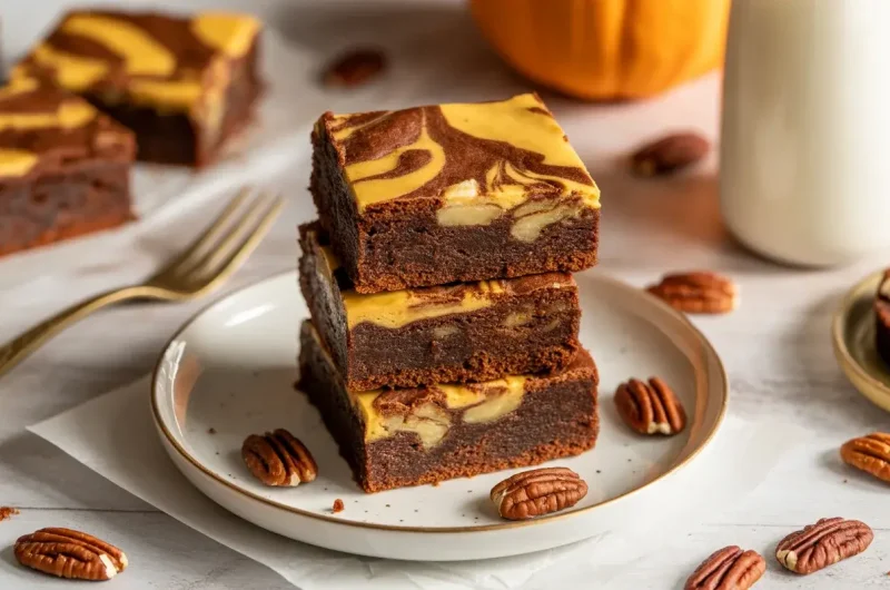 Pumpkin Pecan Brownies