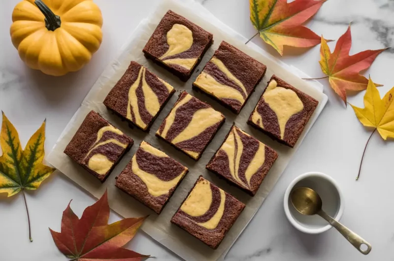 Pumpkin Swirl Brownies