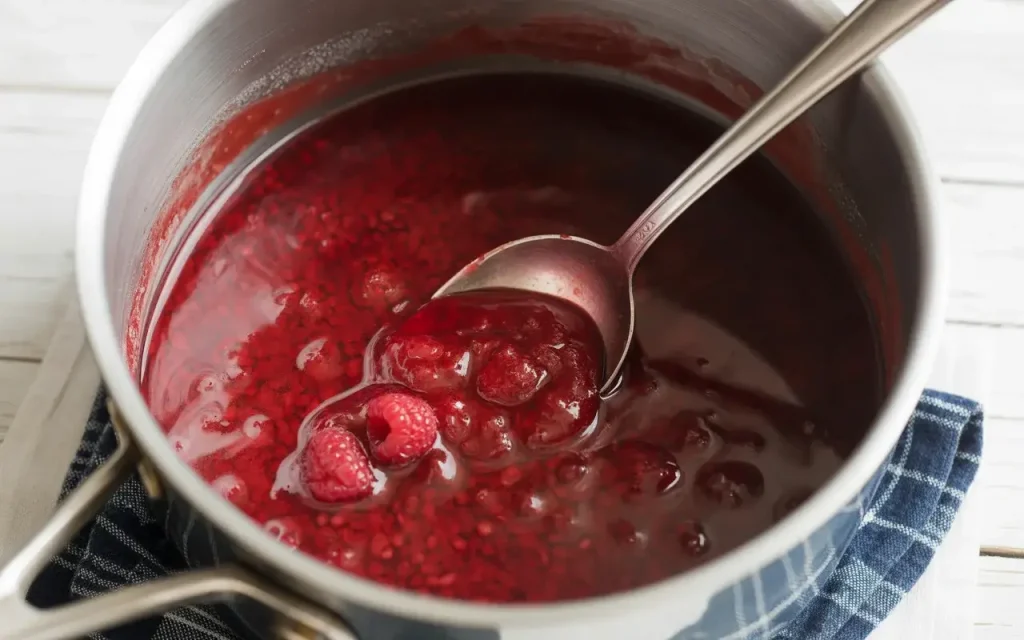 Making the Raspberry Filling