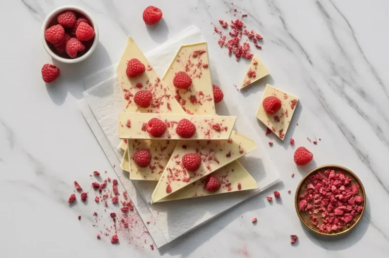 Raspberry White Chocolate Bark