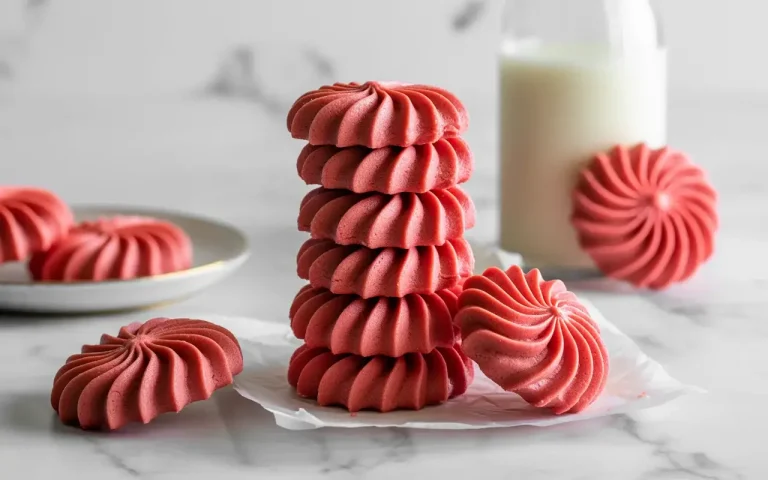 Red Velvet Spritz Cookies