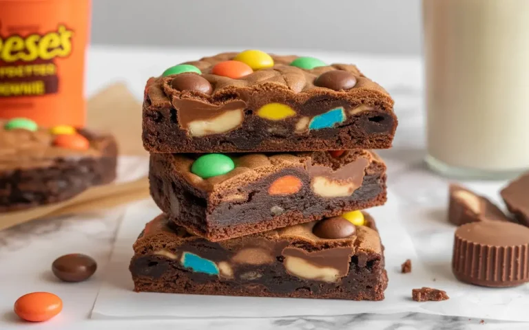 Reese's Pieces Peanut Butter Brownie Cookies