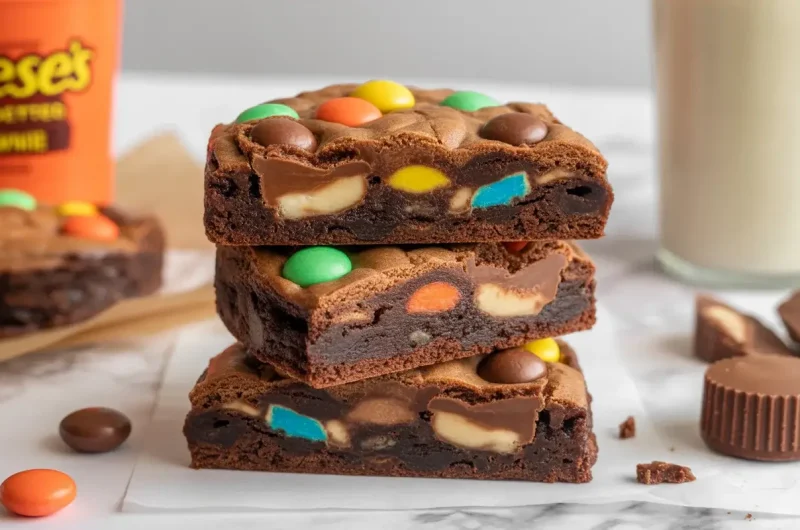 Reese's Pieces Peanut Butter Brownie Cookies