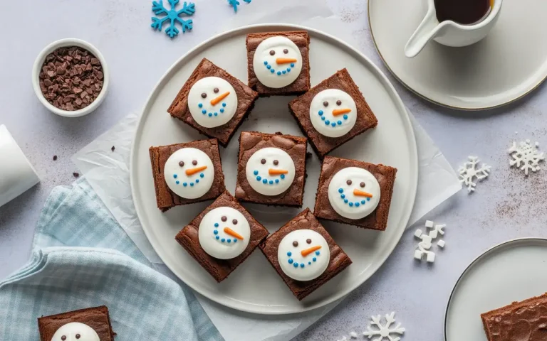 Snowman Brownies