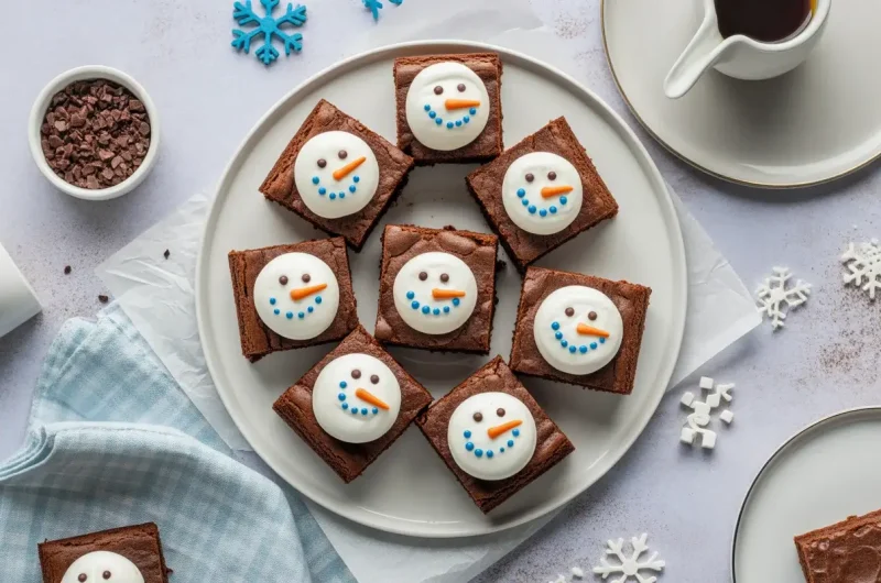 Snowman Brownies