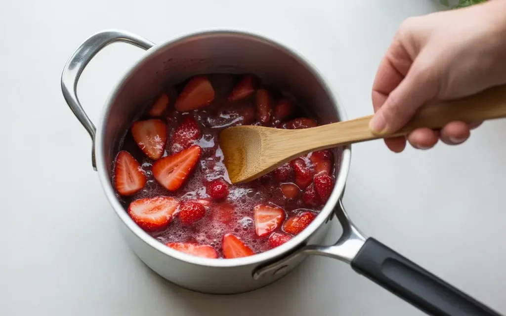 Step 2: Make the Strawberry Compote