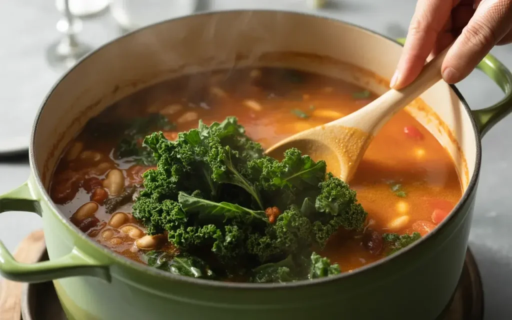 Step 3: Add Beans and Greens