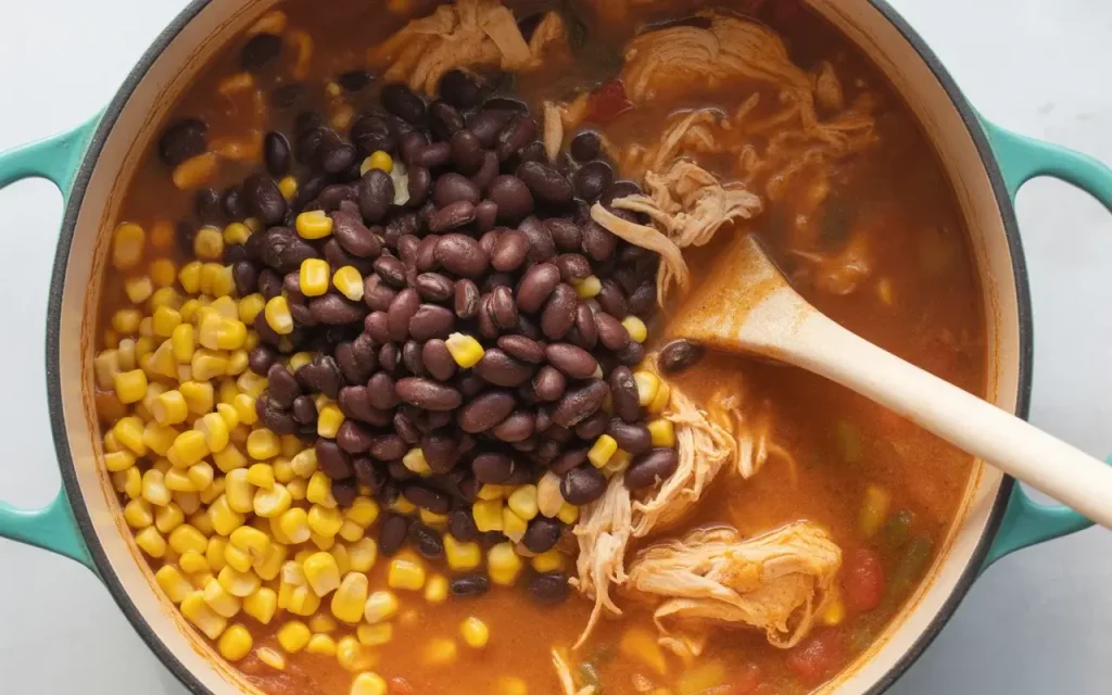 Step 6: Add Beans and Corn