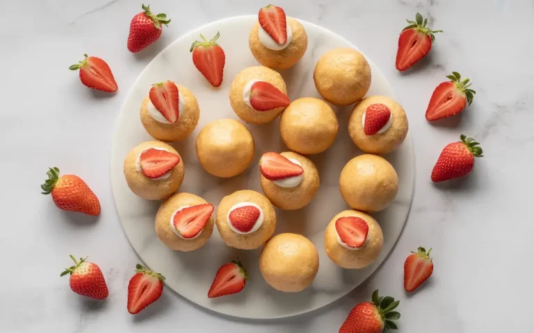 Strawberry Cheesecake Donut HolesStrawberry Cheesecake Donut Holes