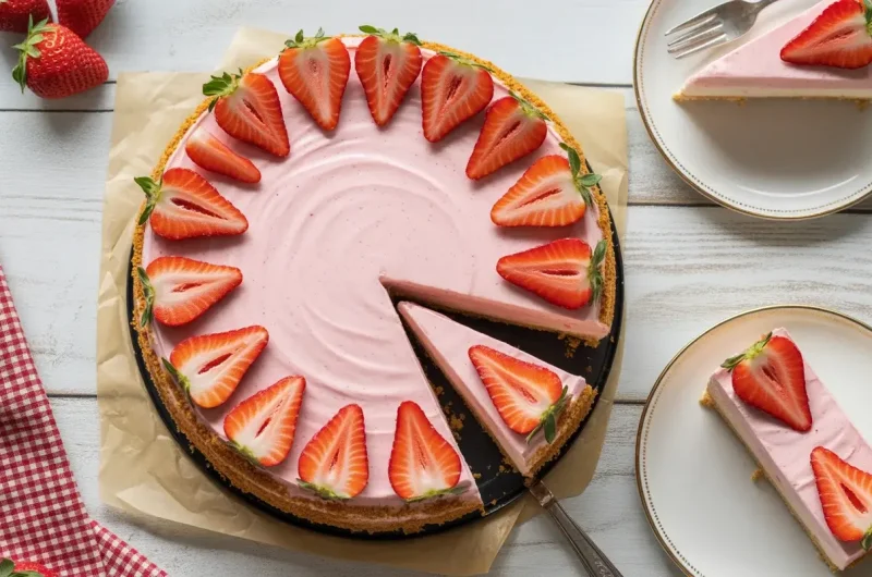 Strawberry Crunch Cheesecake