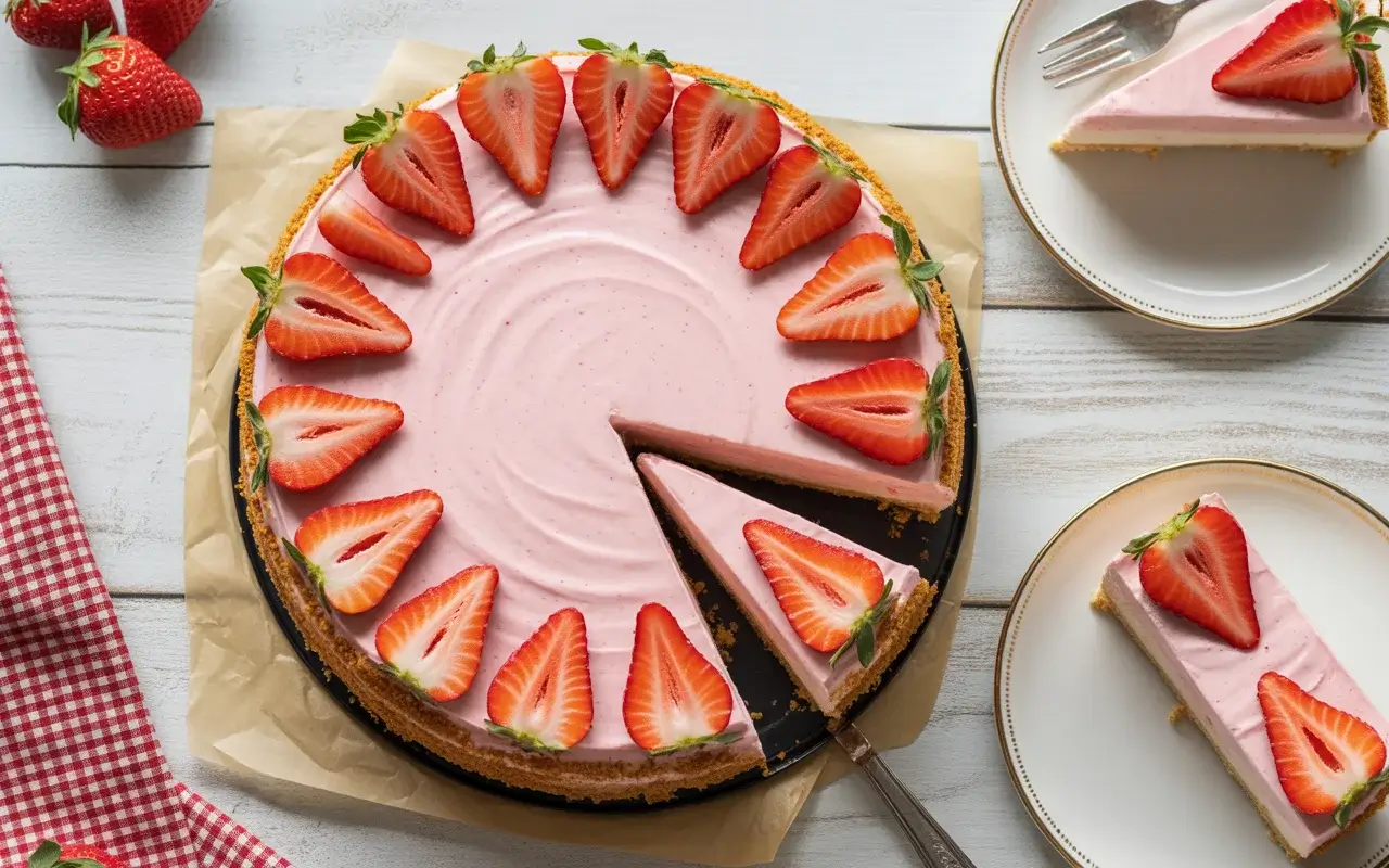 Strawberry Crunch Cheesecake