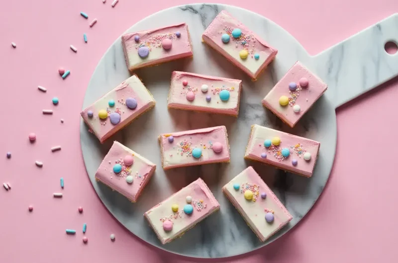 Unicorn Cheesecake Bars