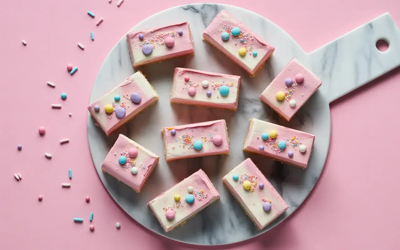 Unicorn Cheesecake Bars