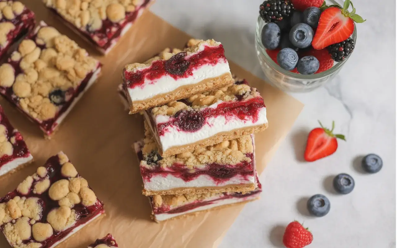 Wild Berry Crumble Bars