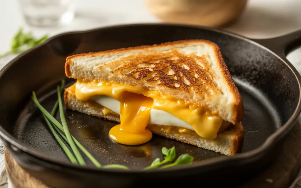 12. Breakfast Grilled Cheese Eggs
