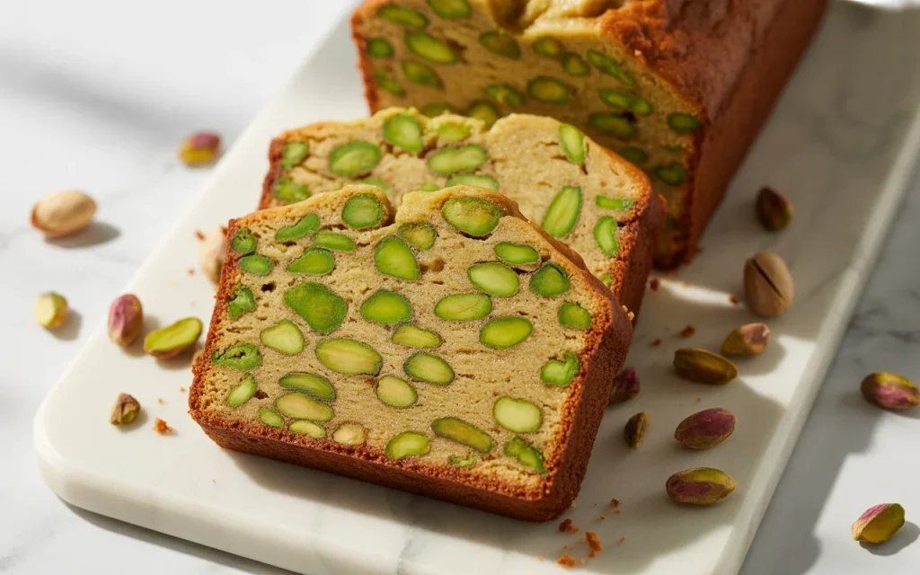 18. Rapid Breakfast Pistachio Ricotta Blondie Loaf