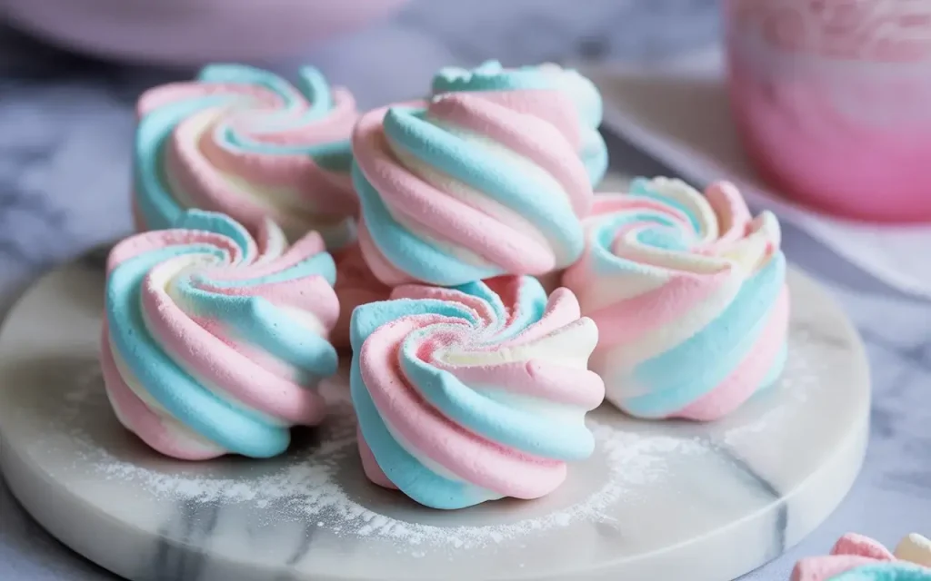 Cotton Candy Swirl Marshmallows