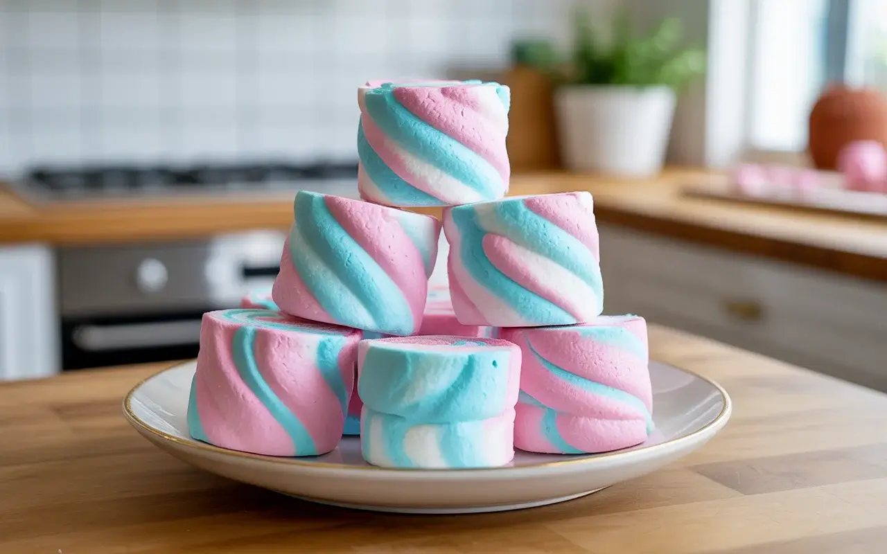 Cotton Candy Swirl Marshmallows Recipe