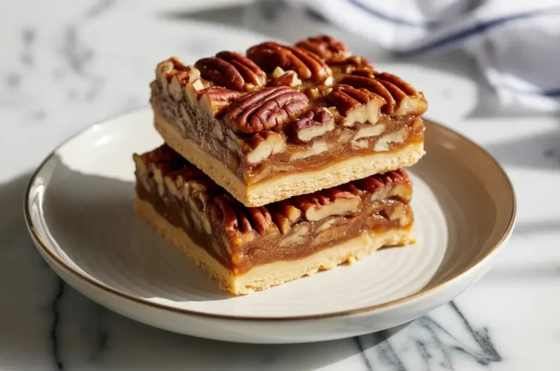 Easy Pecan Pie Bars (Lazy Girl Recipe)
