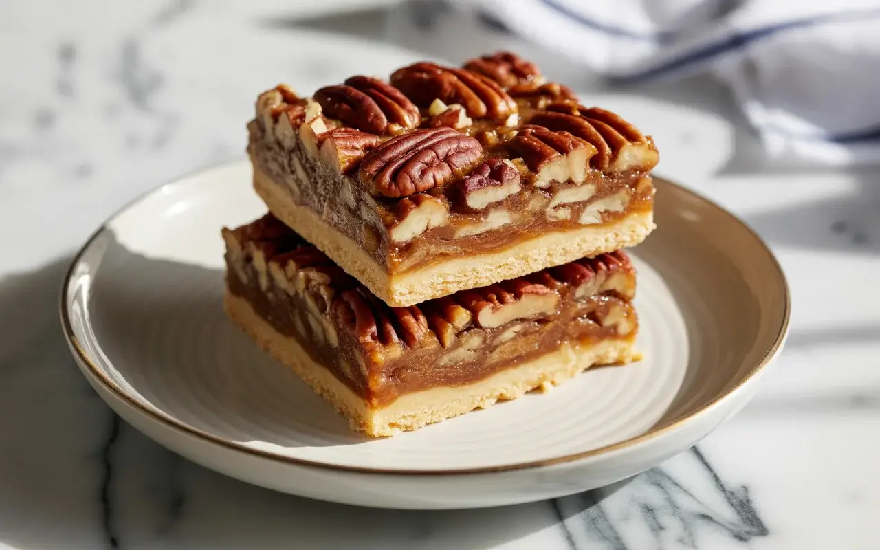 Easy Pecan Pie Bars (Lazy Girl Recipe)