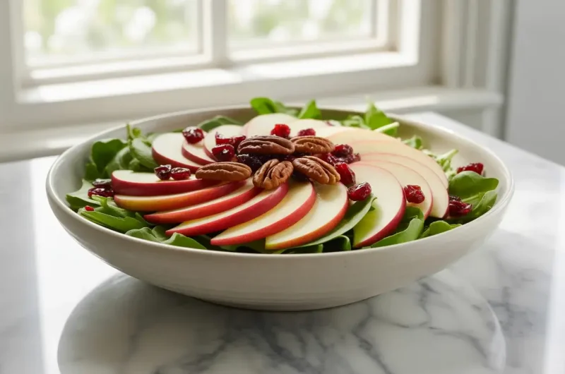 Fresh Harvest Apple Salad with Cranberries and Pecans