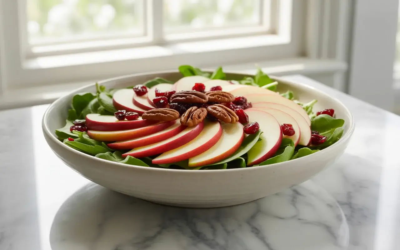 Fresh Harvest Apple Salad with Cranberries and Pecans