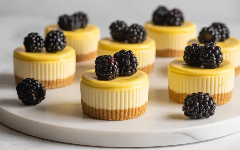 Lemon Blackberry Mini Cheesecakes Recipe