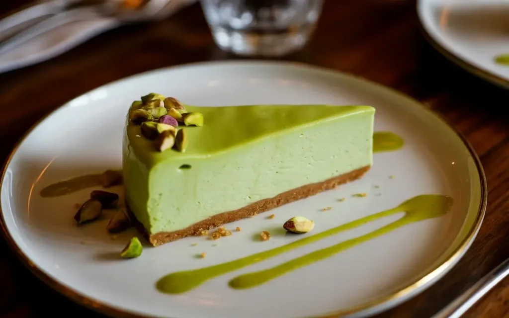 No Bake Pistachio Cheesecake