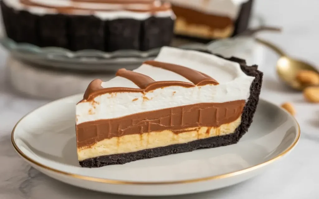 Nutella Peanut Butter Marshmallow Pie