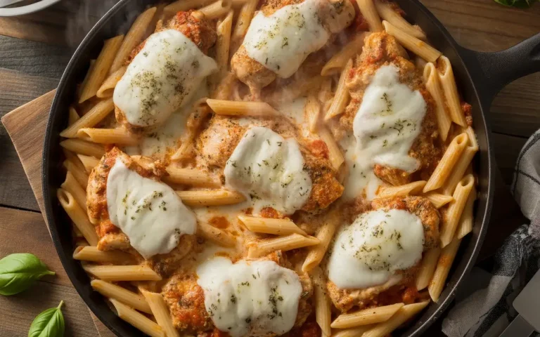 One Pot Chicken Parmesan Pasta