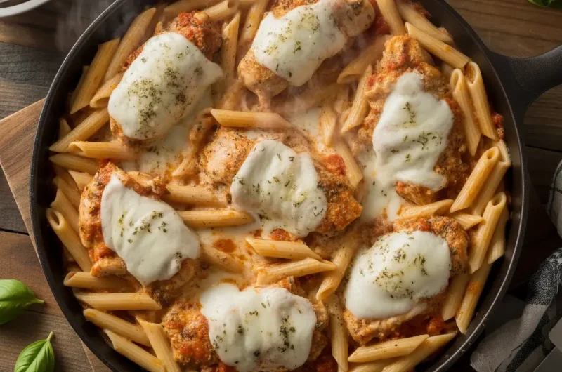One Pot Chicken Parmesan Pasta