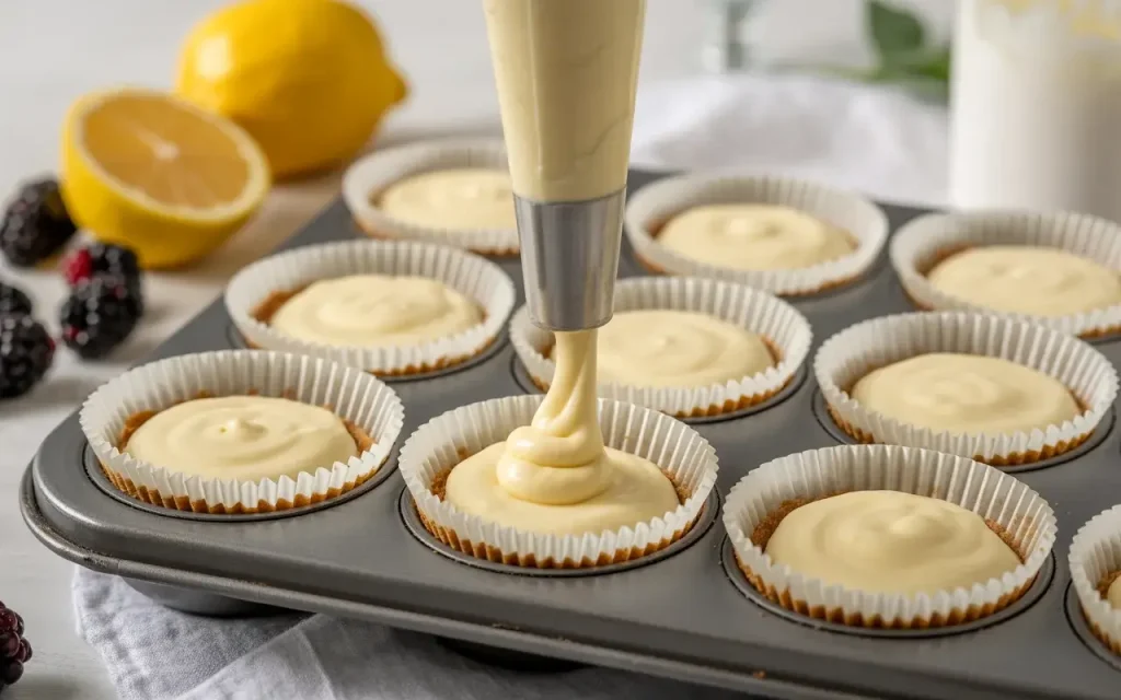 Preparing the Lemon Cream Cheese Filling
