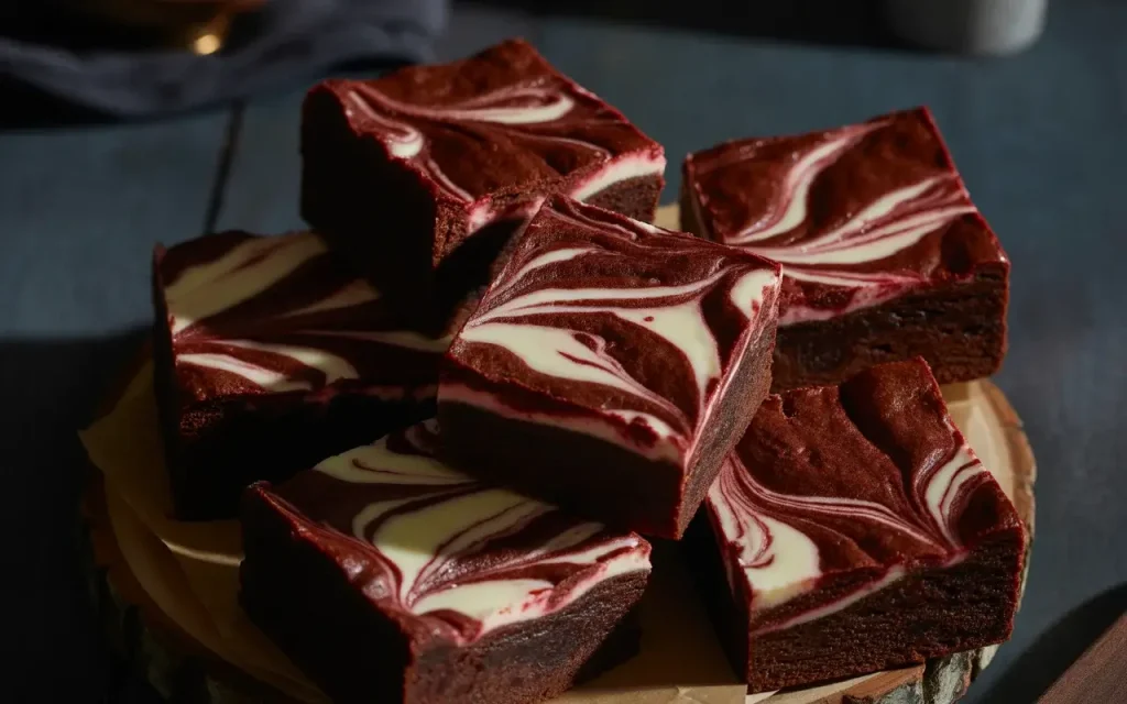 Red Velvet Swirl Brownies