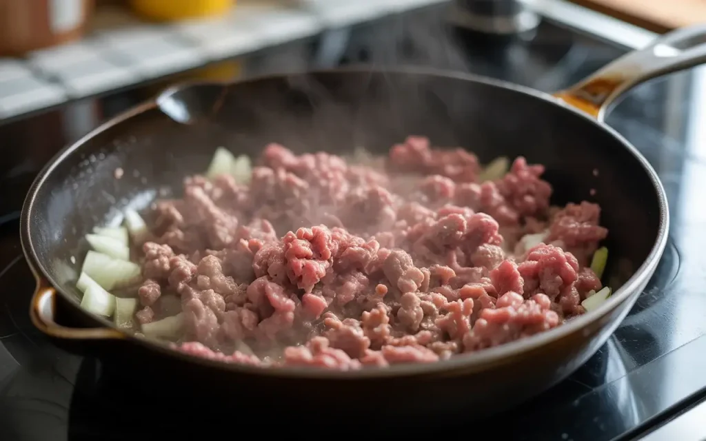 Step 1: Brown the Ground Beef