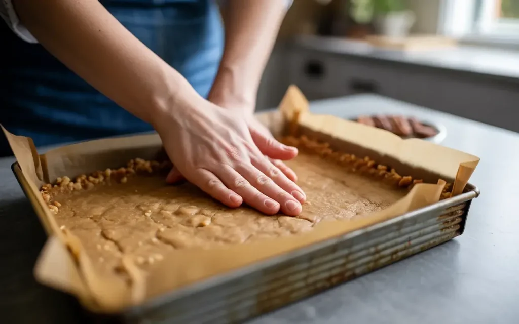 Step 1: Prepare the Pan and Make the Crust
