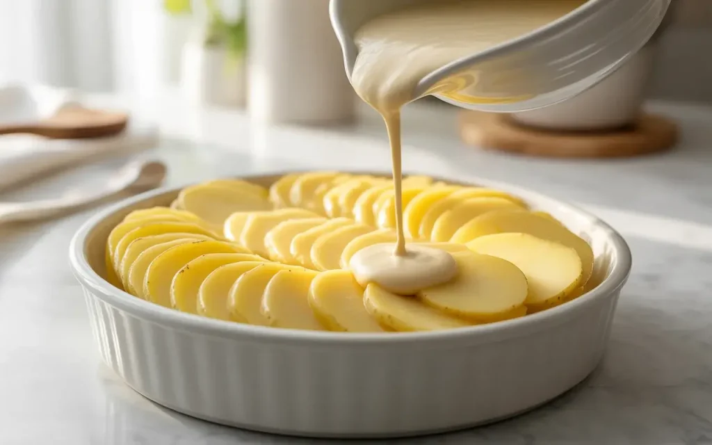 Step 2: Slice and Layer the Potatoes