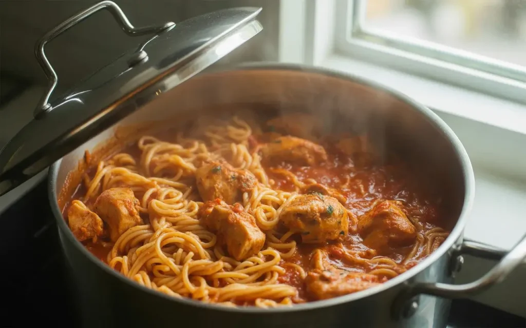 Step 3: Add and Cook the Pasta
