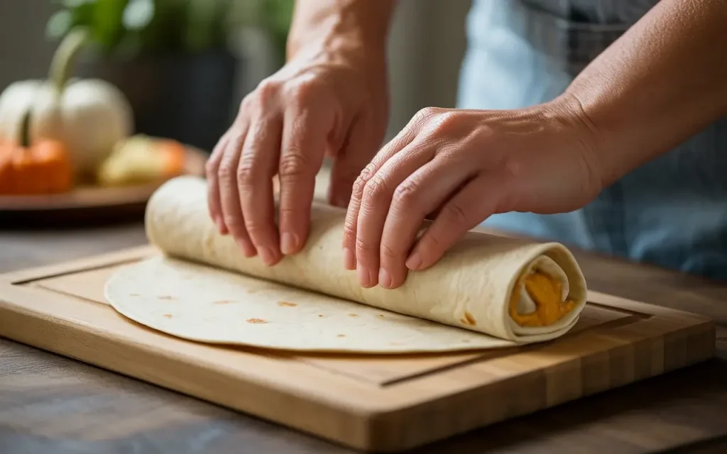 Step 3: Roll the Tortillas Tightly