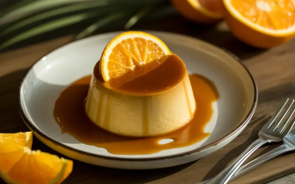 Sunset Coconut Orange Flan