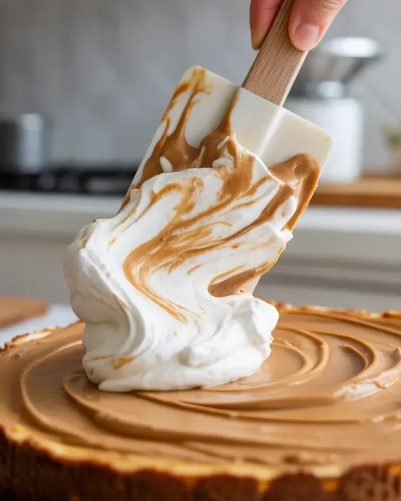 Gently fold whipped cream into filling to maintain the light, airy texture