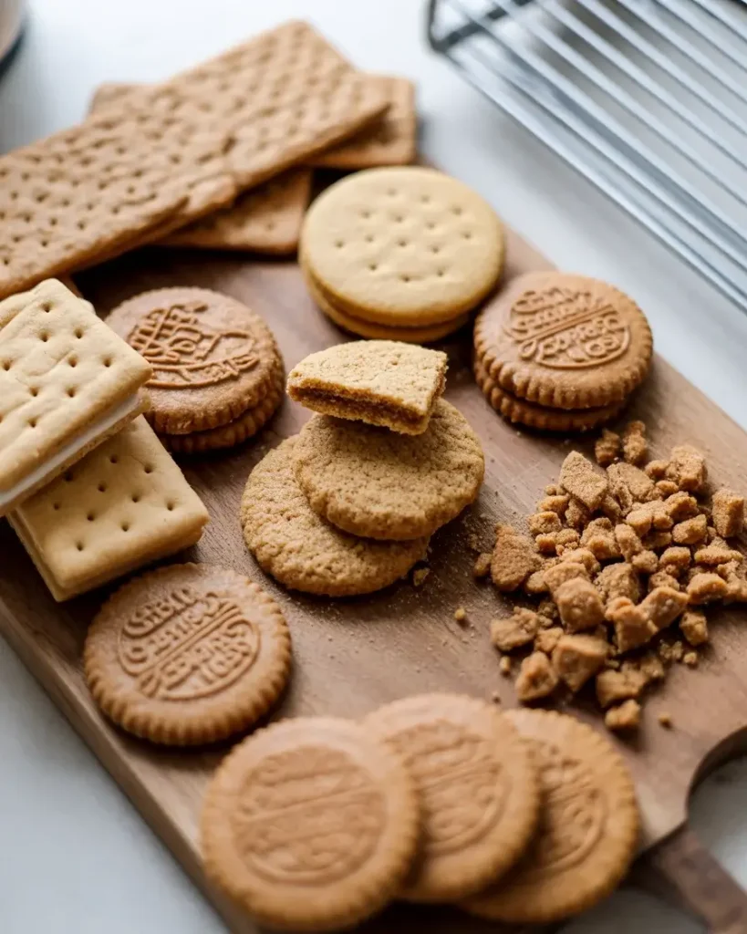Ginger snaps or speculoos cookies make the best Biscoff substitutes