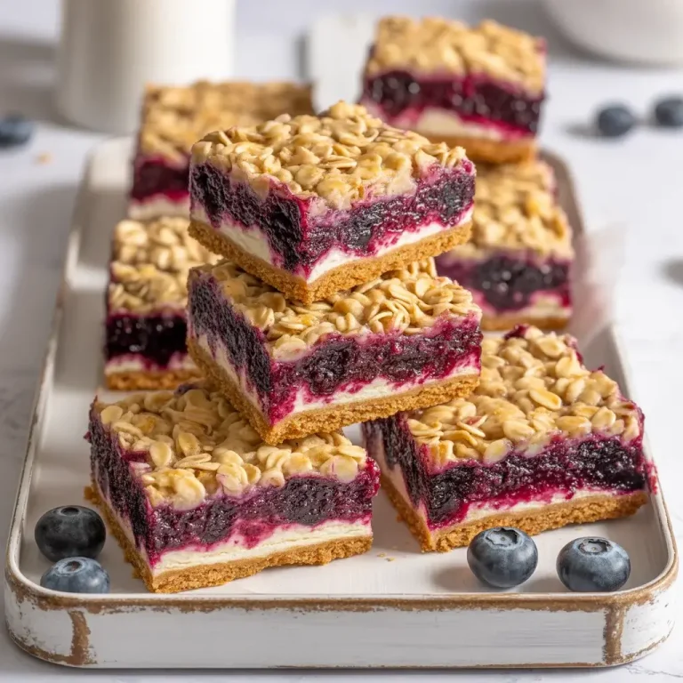Golden blueberry jamboree bars with crumbly topping and jammy berry filling