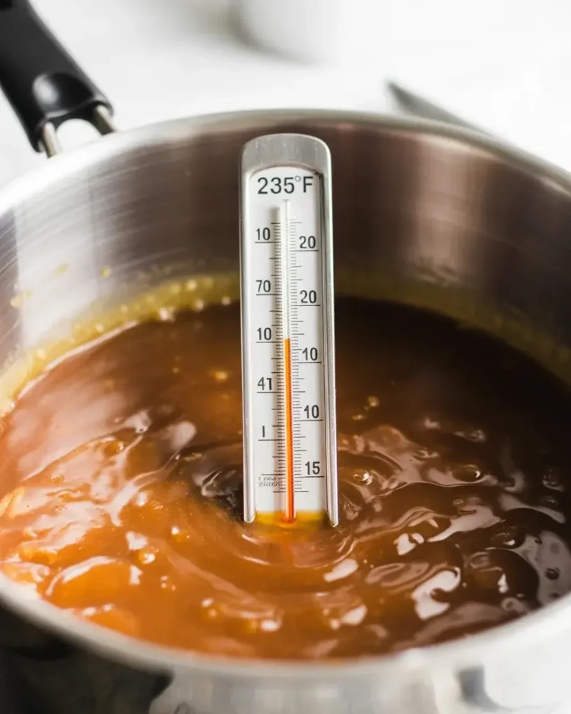 Monitor caramel temperature carefully to achieve perfect chewy texture